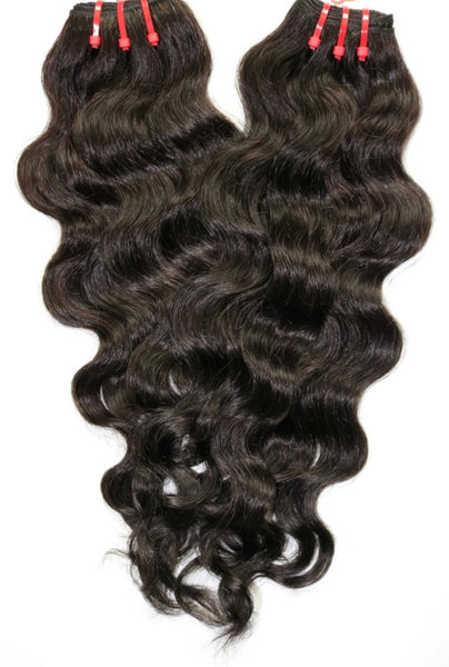 Virgin Natural Wavy Human Hair Extensions